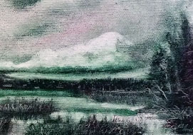 Landscape<br>
21 x 10 cm - oil on canvas