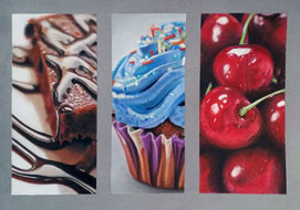 Sweets test<br>
18 x 24 cm - pastel on paper