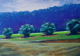 Landscape<br>
A5 pastel on paper